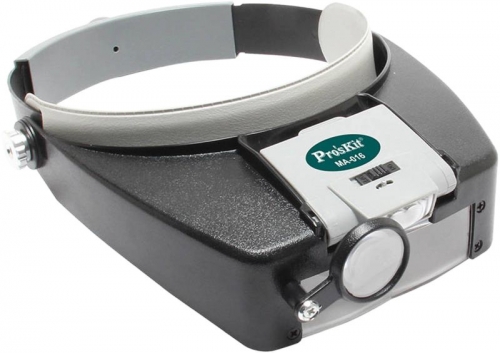 Head Band Magnifier with Light