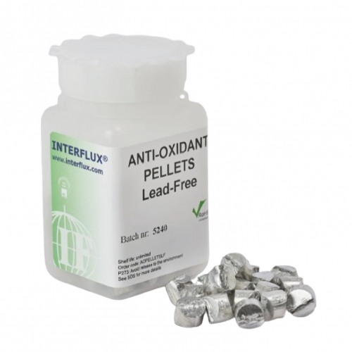 Interflux Lead Free Anti-Oxidant Solder Pellets, SN100 Alloy, 250gm