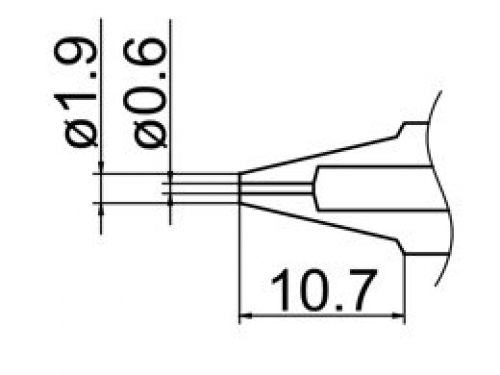 Hakko Nozzle 0.6mm for FM-2024