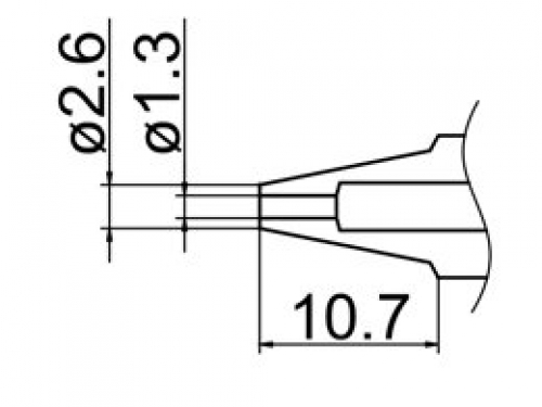 Hakko Nozzle 1.3mm for FM-2024