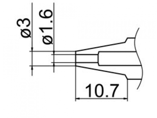 Hakko Nozzle 1.6mm for FM-2024