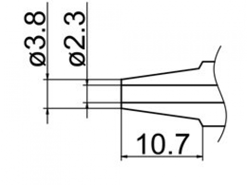 Hakko Nozzle 2.3mm for FM-2024