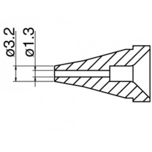 Hakko Desoldering Nozzle 1.3MM For FR-400