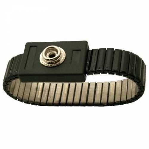 Metal ESD Wrist Band with 10mm Snap Stud